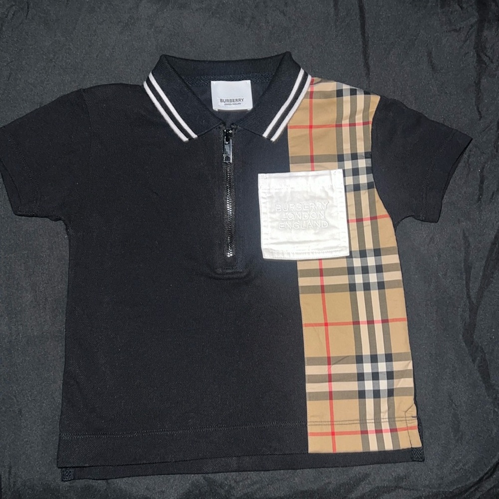 Burberry Zip Shirt 2y - Only Worn About Twice, Good Condition !